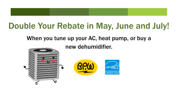 Double Rebate: AC Tune-Up and Dehumidifier